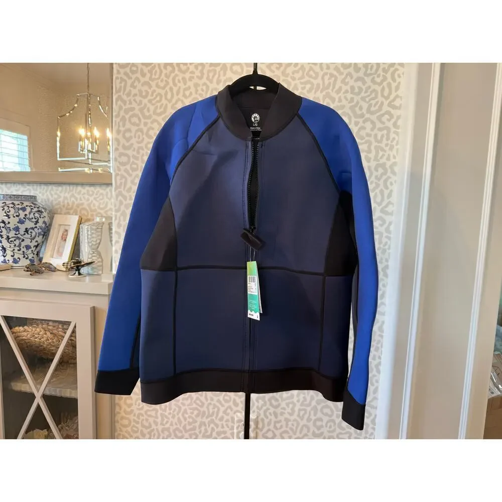 Sea-Doo Men's Navy Marine Neoprene Montego Wetsuit Jacket Size L